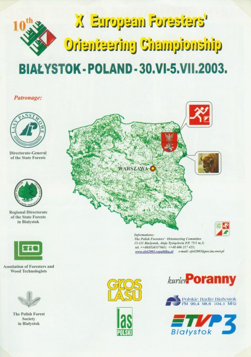 Flyer of 10th EFOL Poland 2003